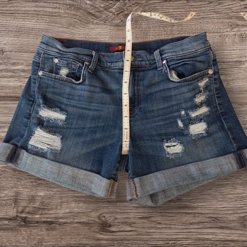 7 FOR ALL MANKIND Relaxed Mid Roll Short AU5121067 Plaza Destroy 27 - Picture 8 of 13